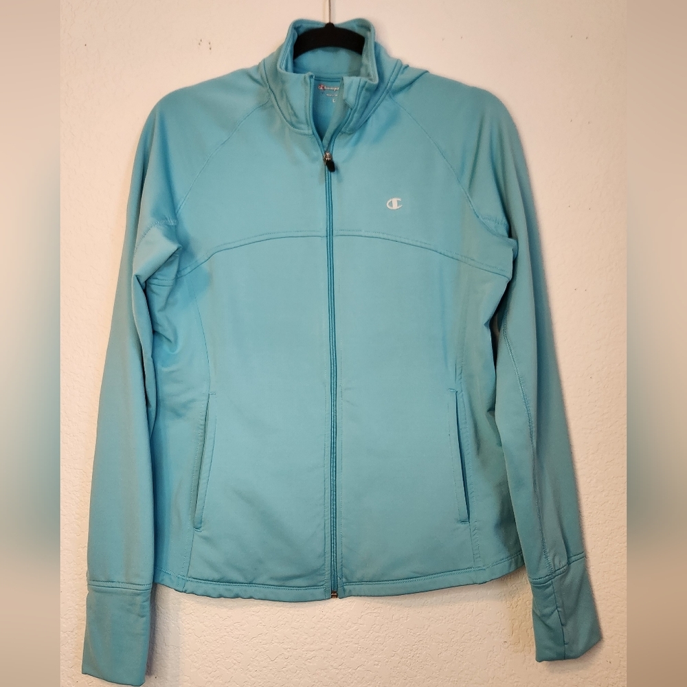 Champion Women's Elite Seafoam/Aqua Activewear Running Jacket, Size‎ L